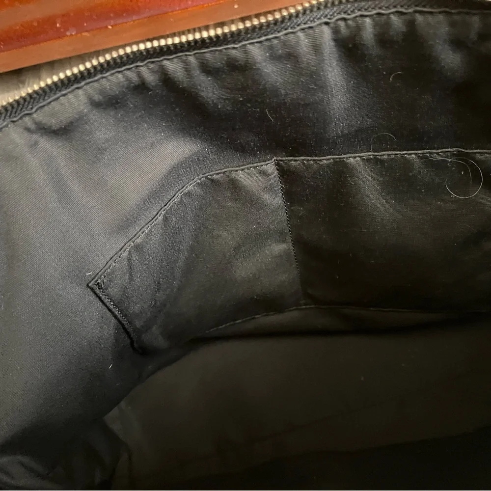 Coach Black Pebbled Leather Ava Tote Bag EUC - Picture 7 of 15